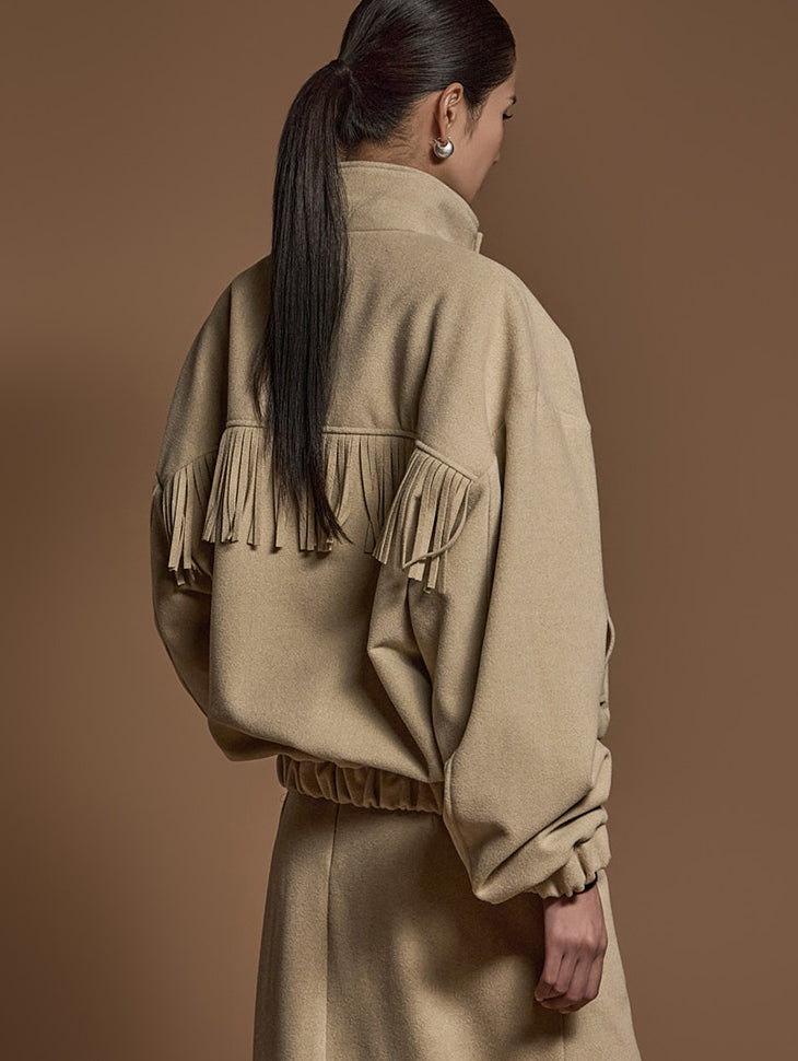 J2578 フリンジキルティングジャンパー