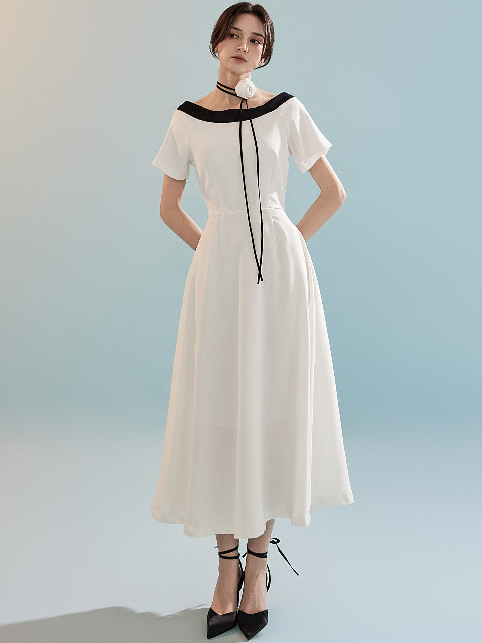 D4941 玫瑰连衣裙