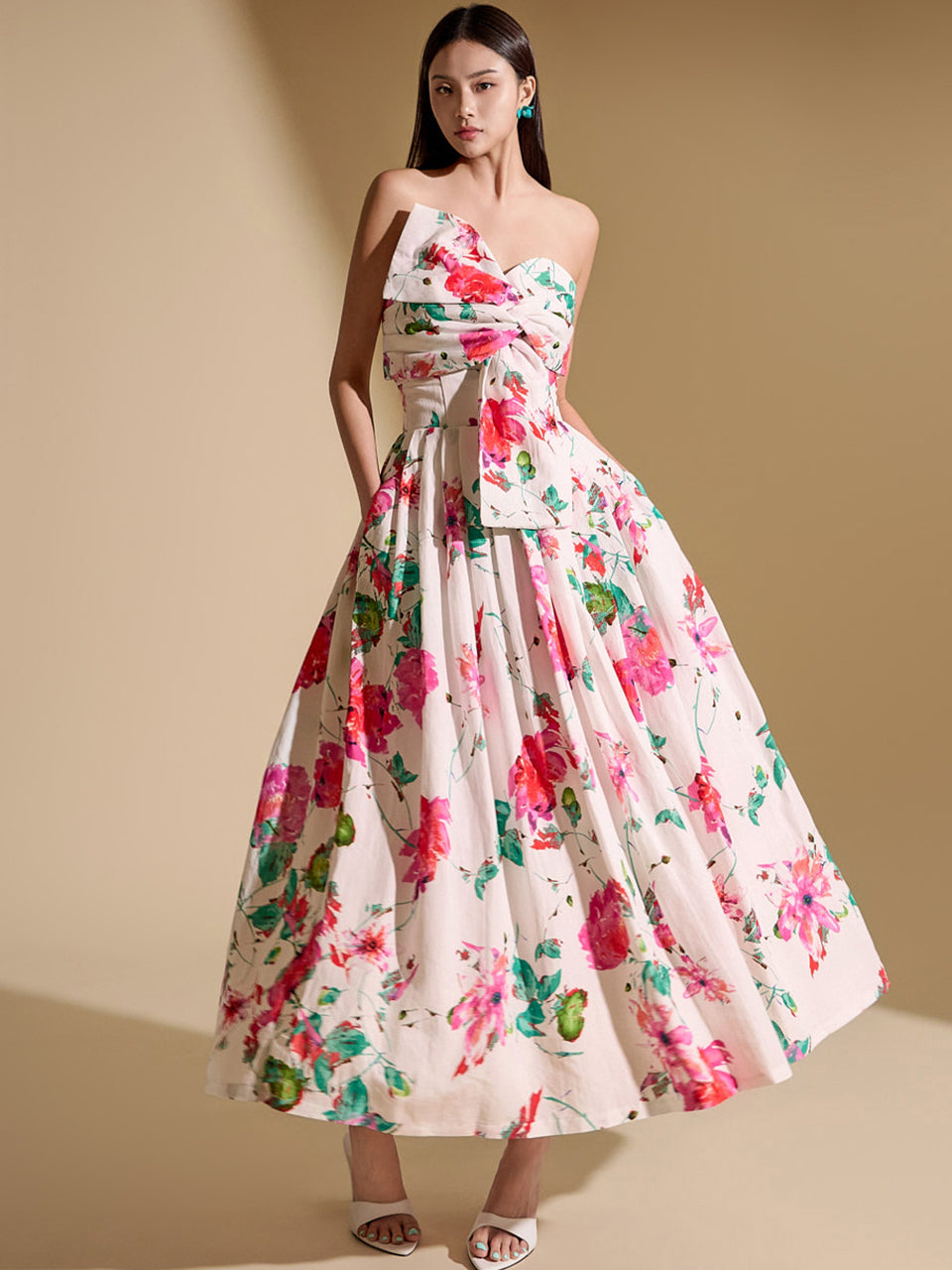 TP9149 フラワービスチェ&スカートセット