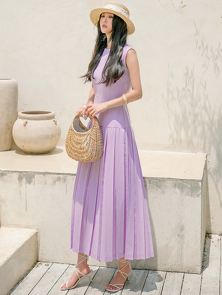 D4515 褶皱连衣裙