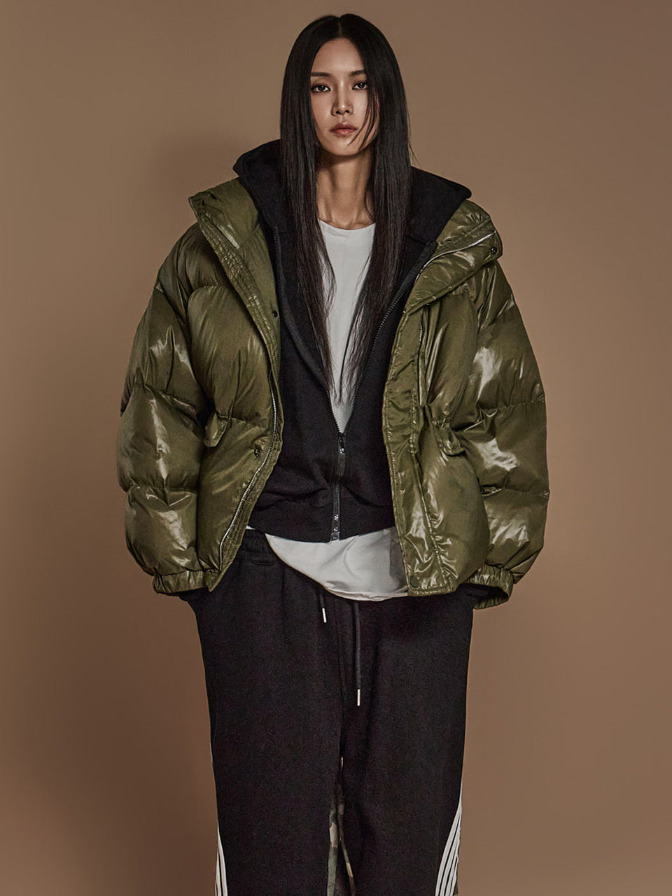 J2444 亮面夹棉夹克