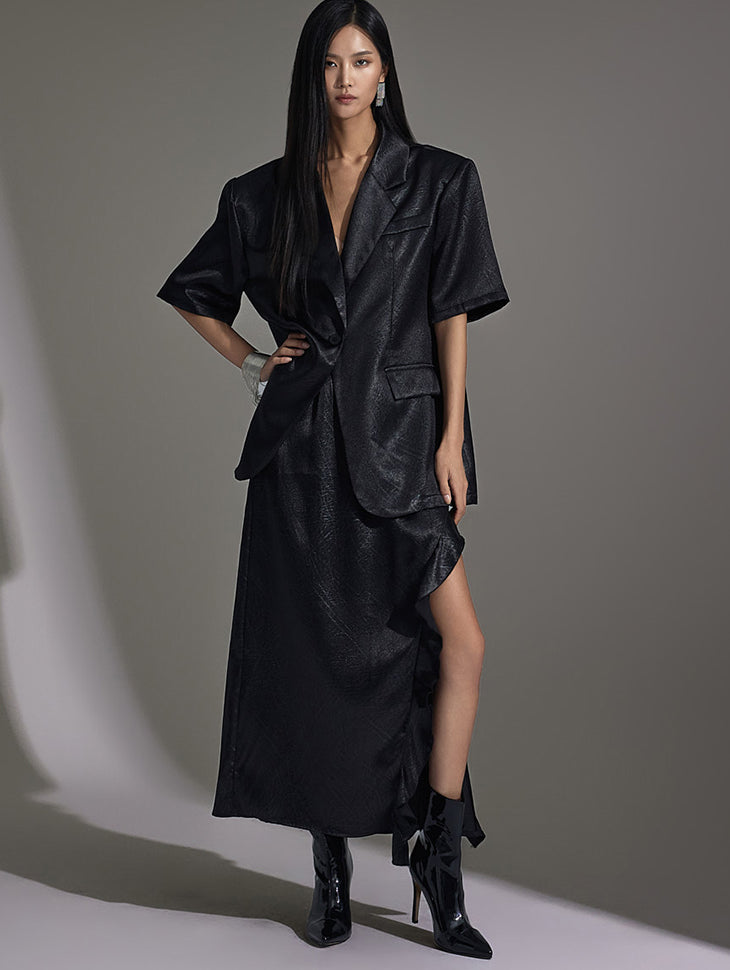 D4955 ジャケット&スカート ツーピース