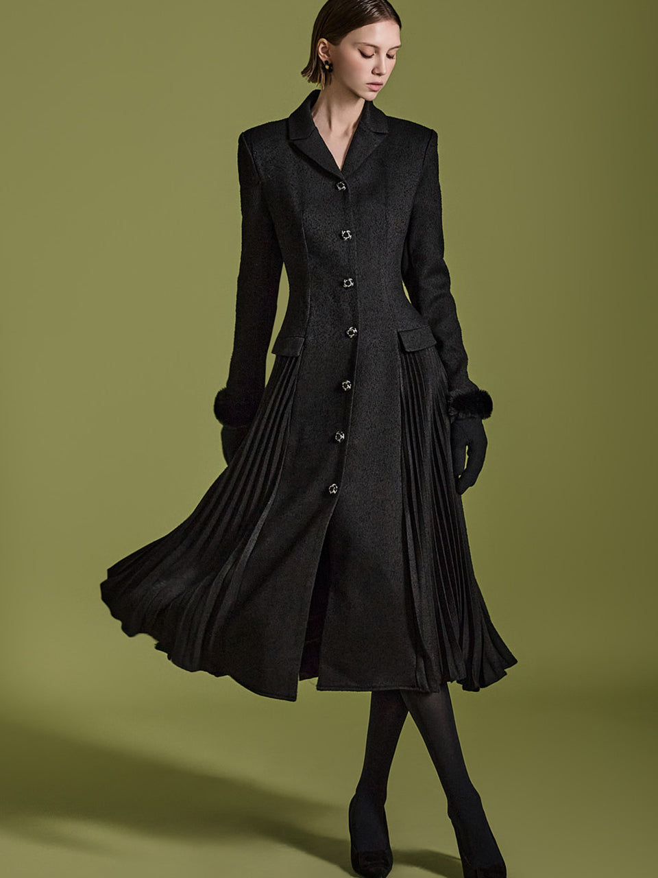 D5142 ツイードドレス