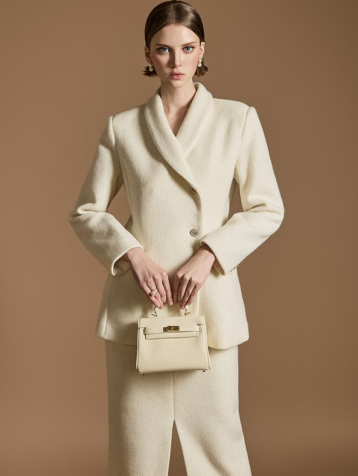 J2498 ツイードショールカラージャケット