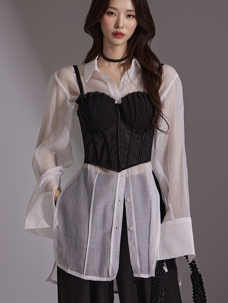 S627 Sheer Shirt