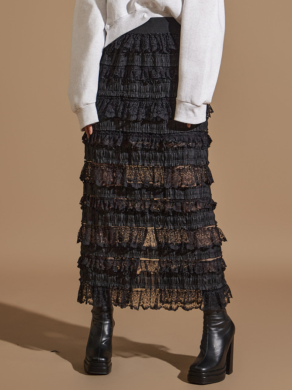 SK2795 蕾丝层叠裙