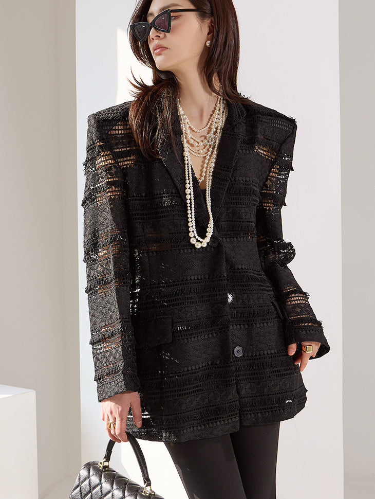 J1806 レースフリンジジャケット