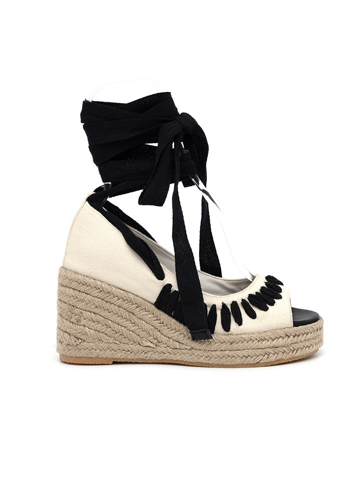 AR-3127 ストラップウェッジヒールサンダル