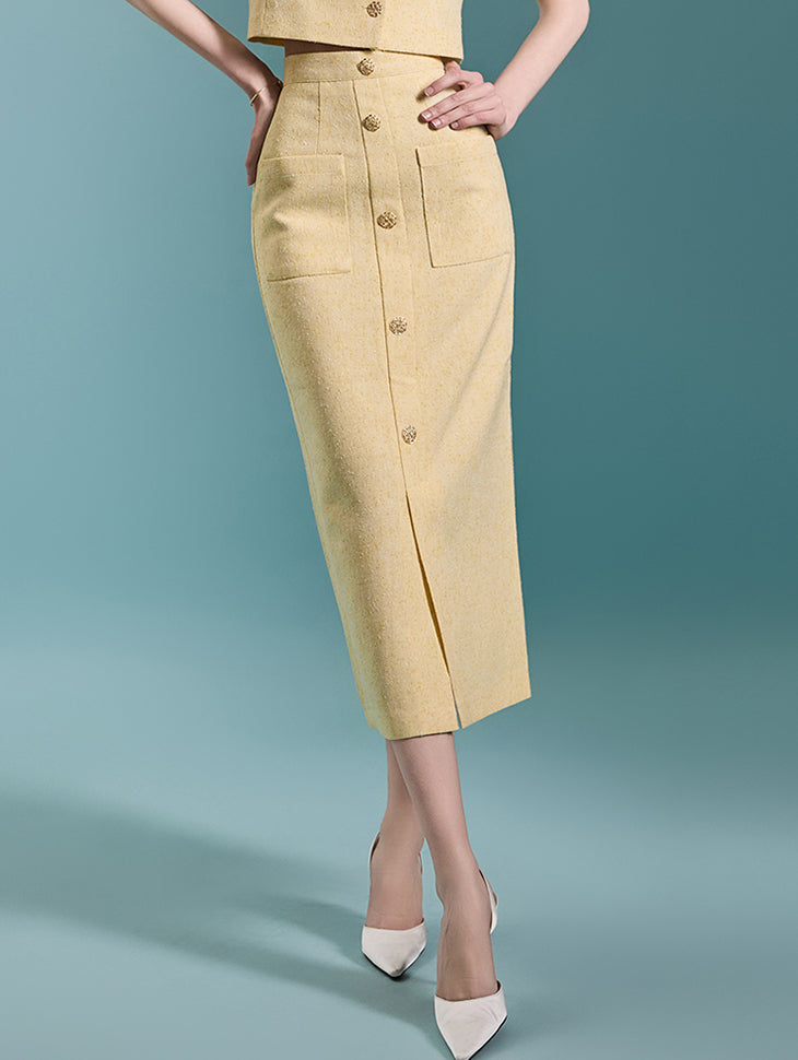 SK2755 Button Skirt