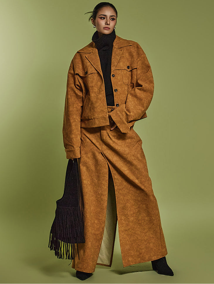 TP1983 スエードジャケット&パンツセット