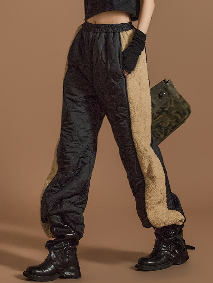 P3344 圈圈呢绗缝裤