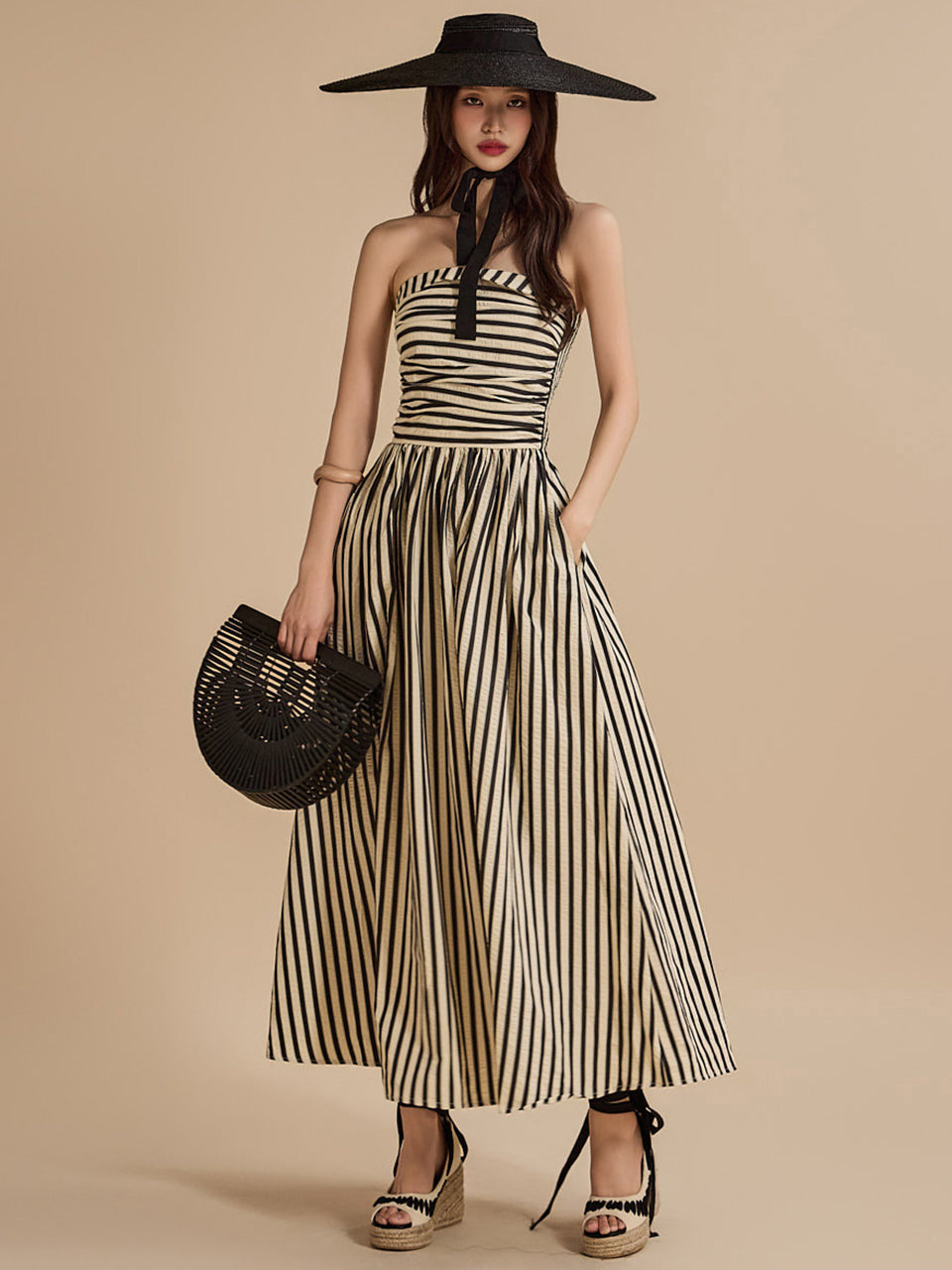D5011 Striped Dress