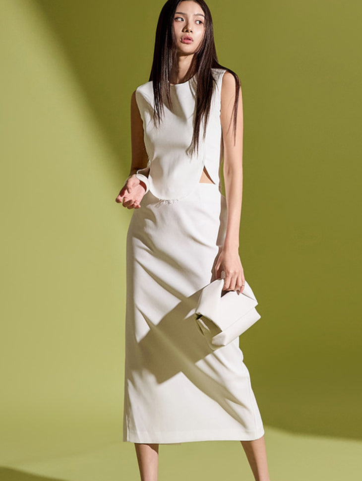 D9498 镂空连衣裙