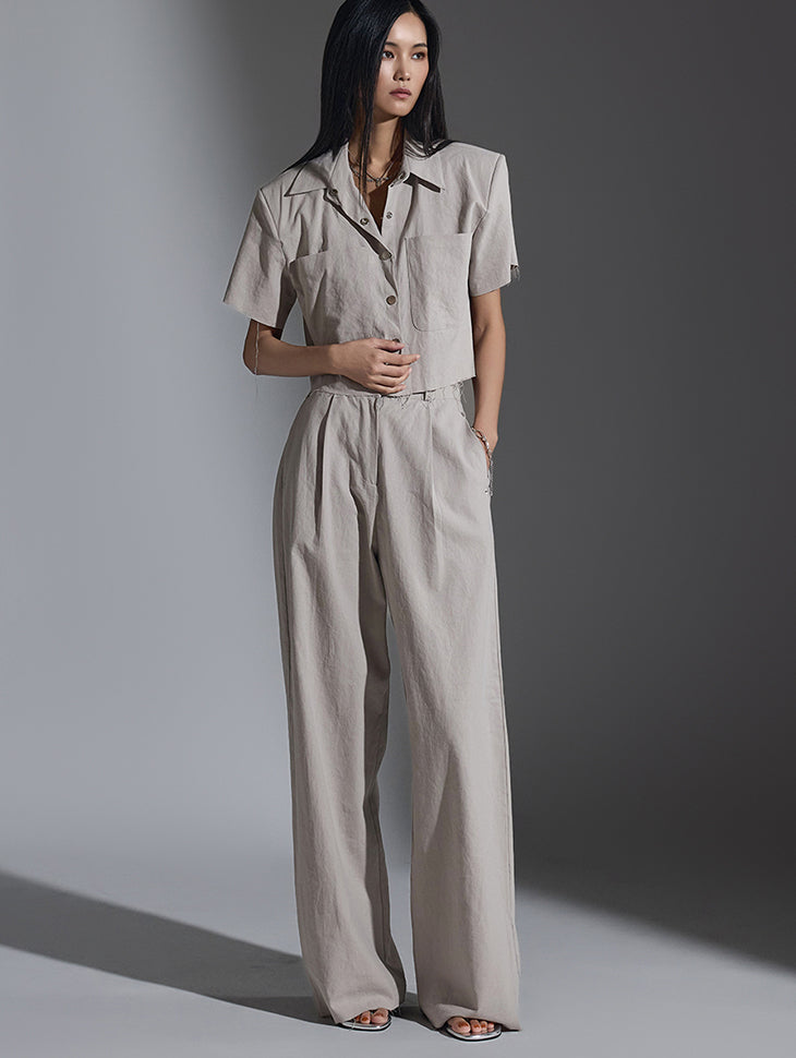 TP1870 衬衫和裤子套装