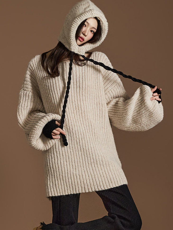 E3652 插肩袖针织衫