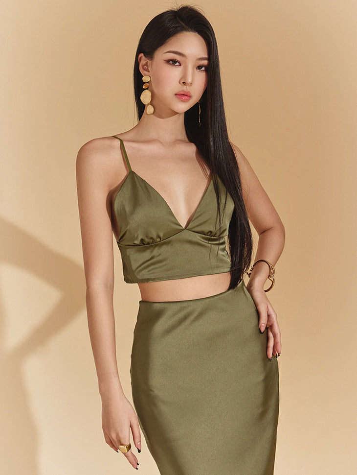 E3045 サテンブラレットトップ