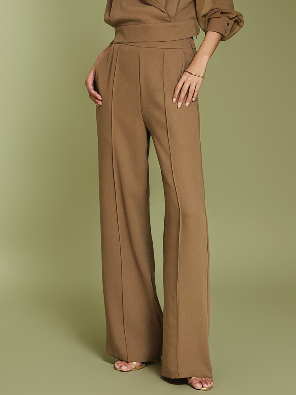 P3256 ピンタックワイドスラックス