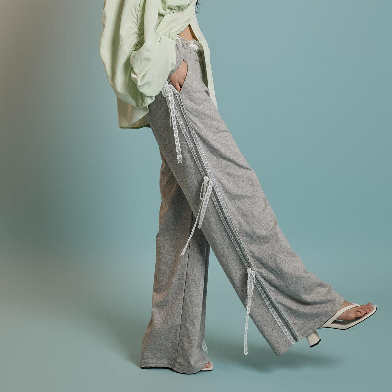 P3465 蕾丝运动裤