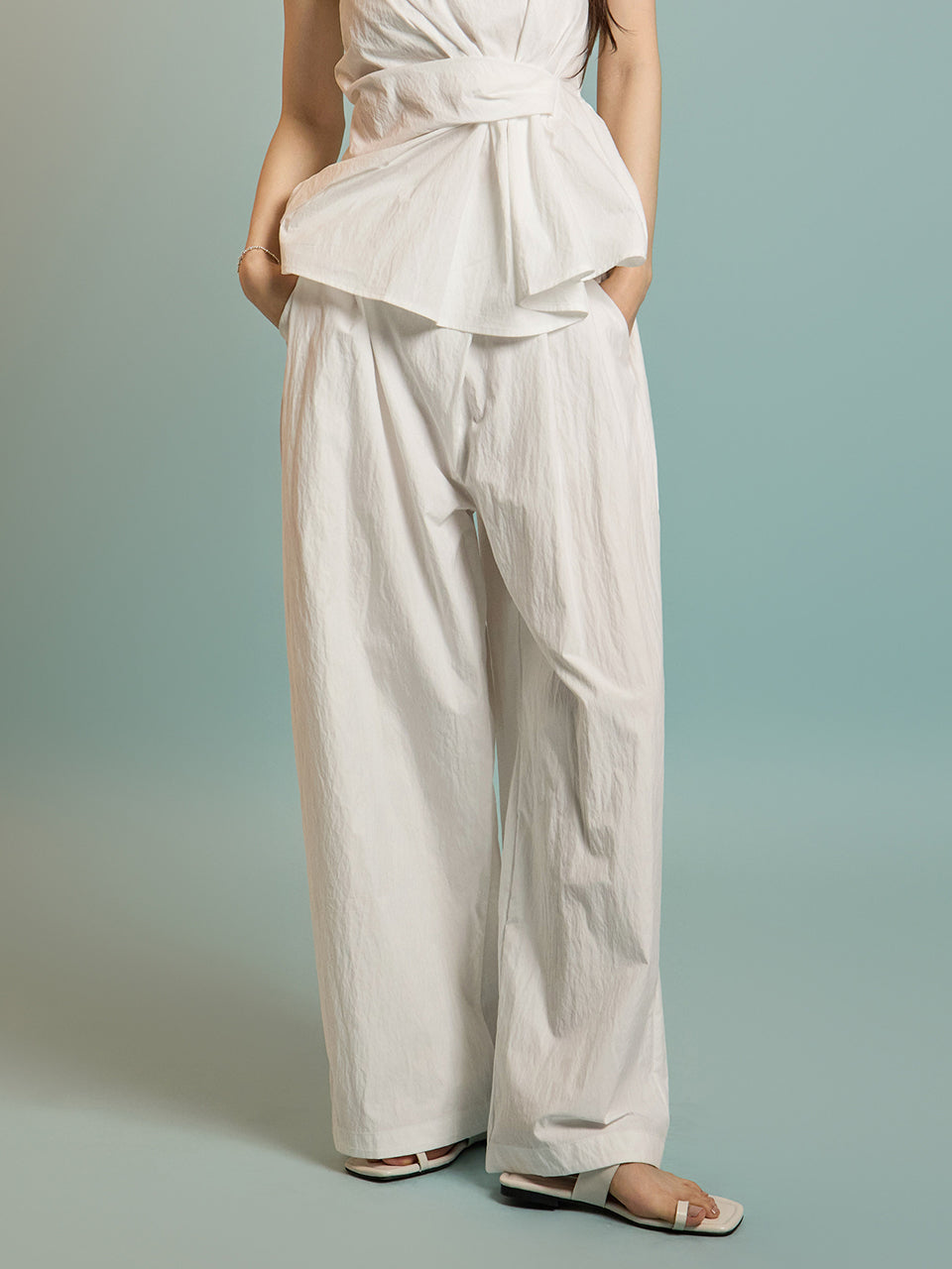 P3503 ピンタックパンツ