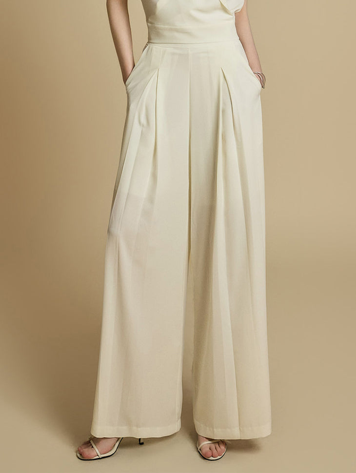 P3510 ピンタックワイドスラックス