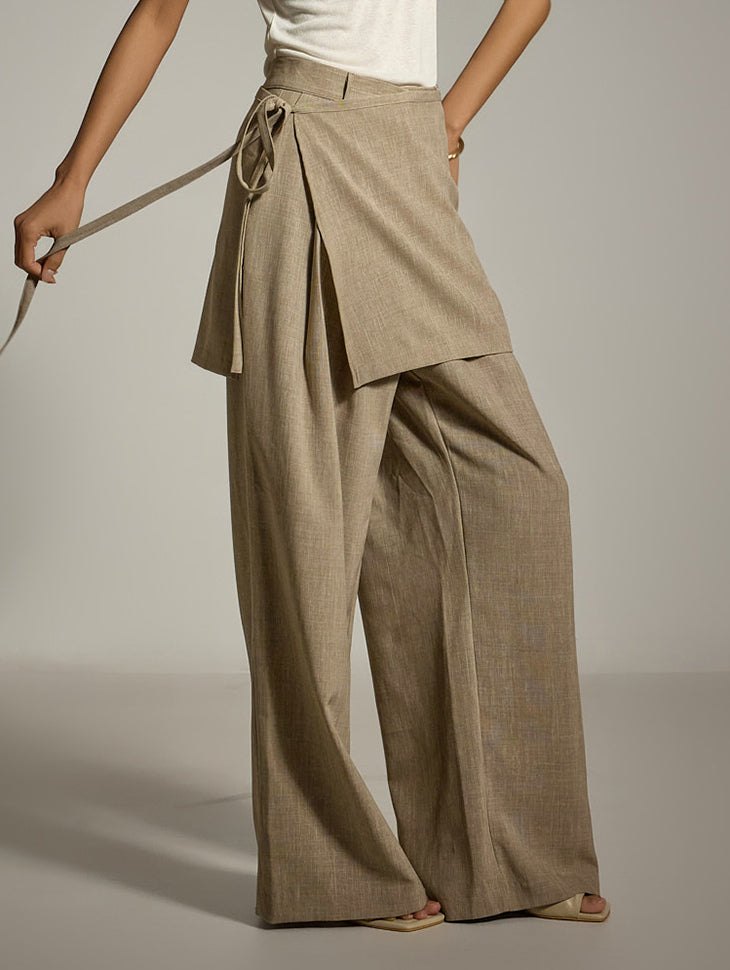 P3518 Wrap Skirt Pants
