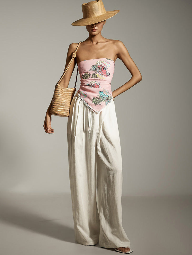 P3578 ピンタックパンツ