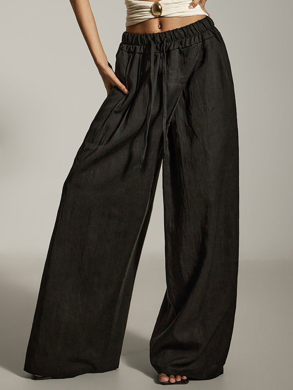 P3578 ピンタックパンツ