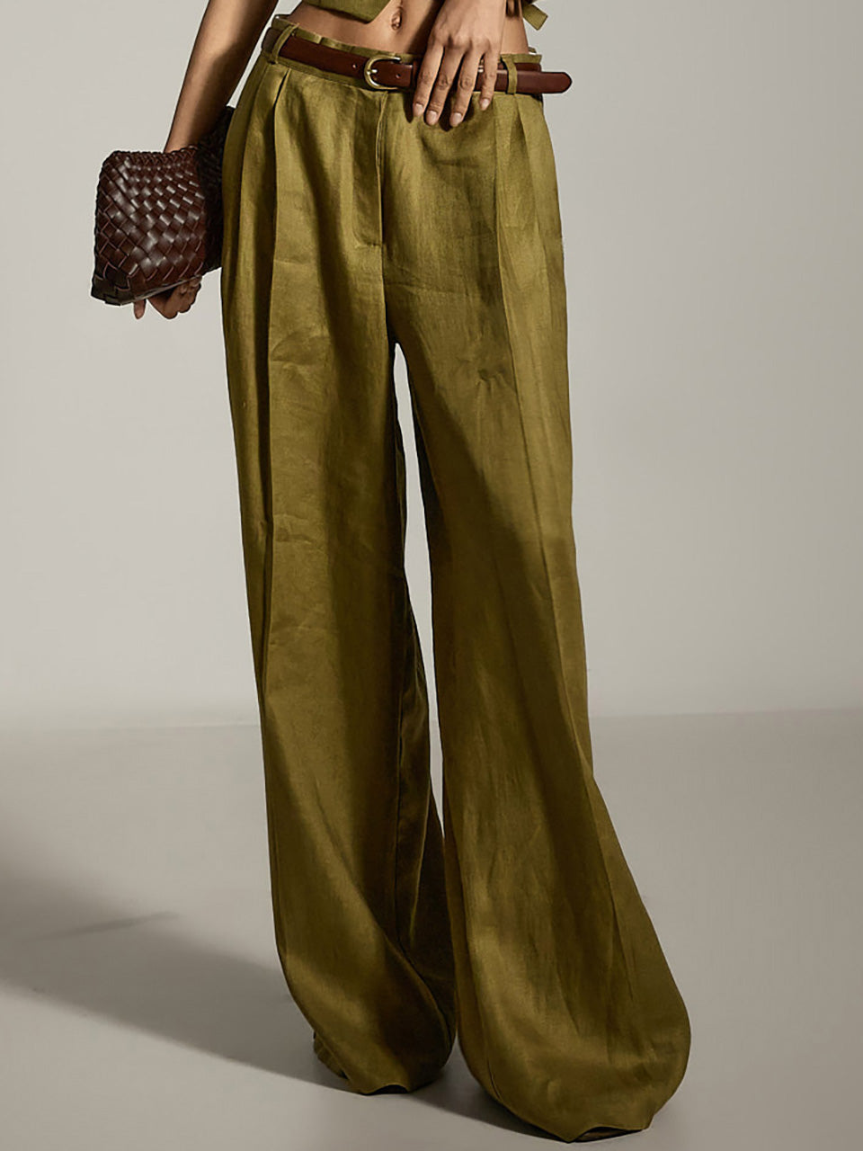 P3580 リネンレースパンツ