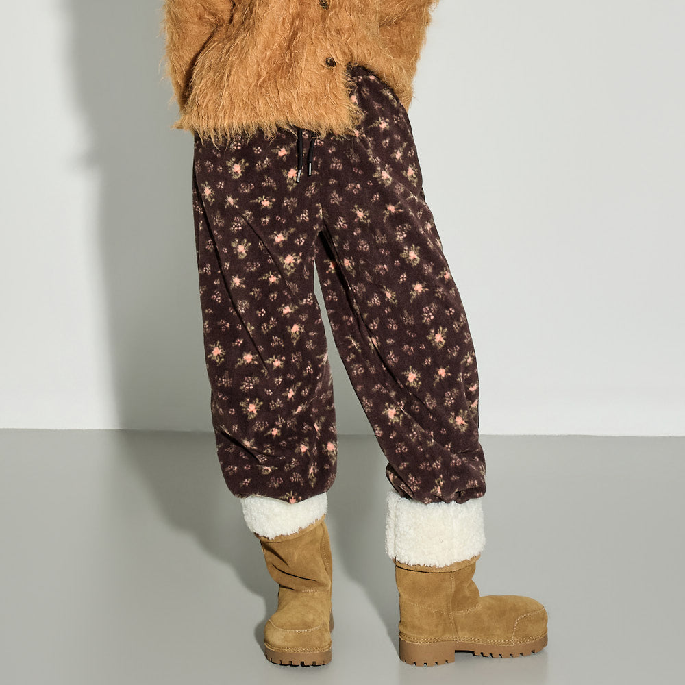 P3730 Flower Fleece Pants