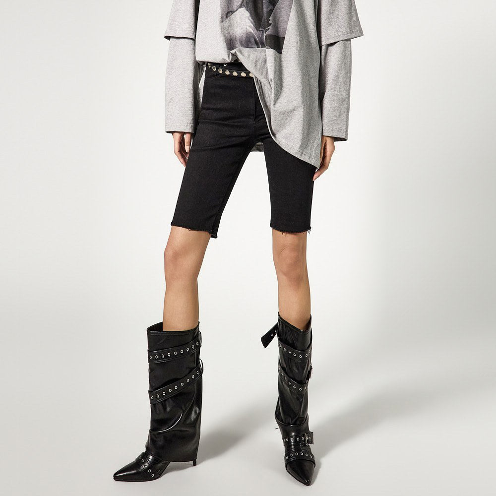 P3770 Cut-off Bermuda Pants