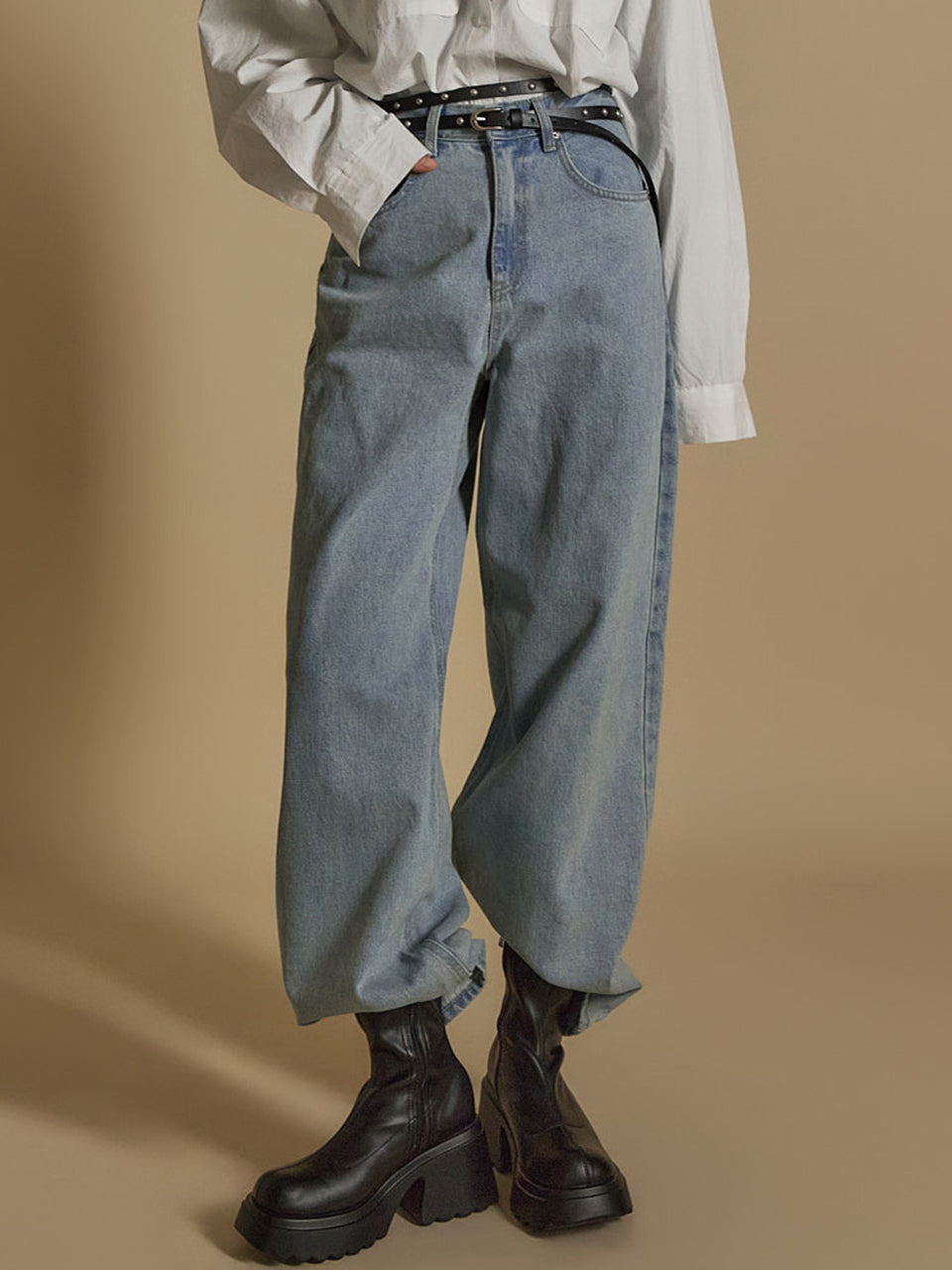 PJ552 ワイドジーンズ