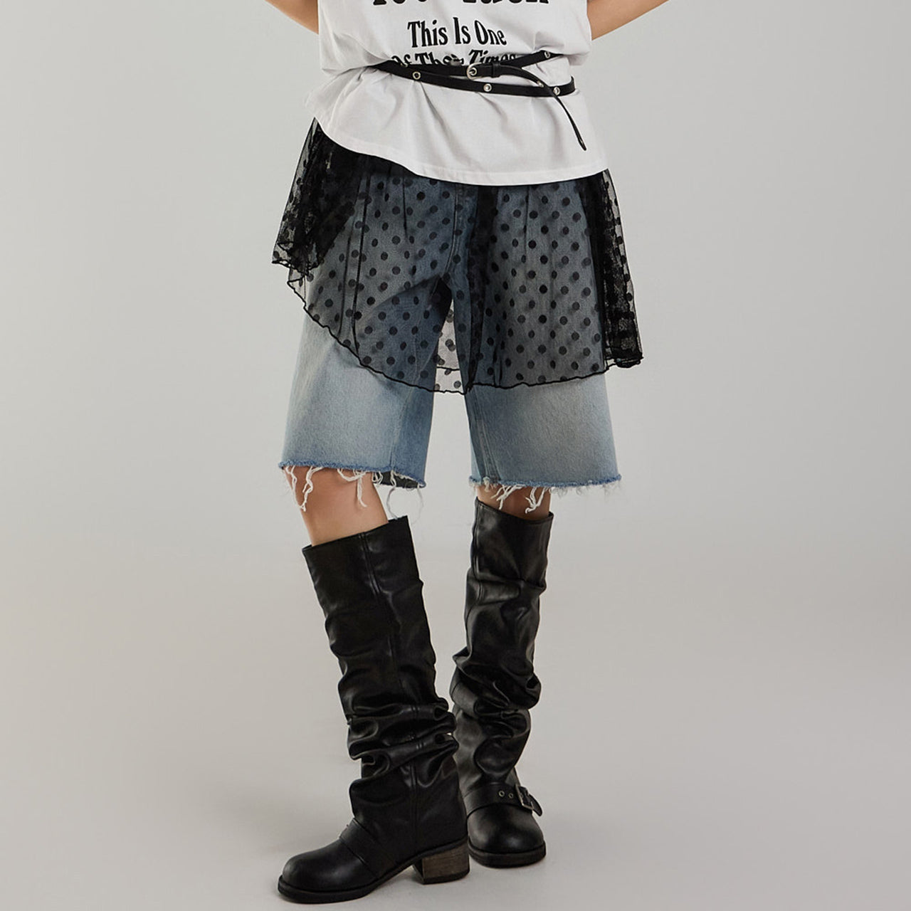 PJ565 バミューダジーンズ