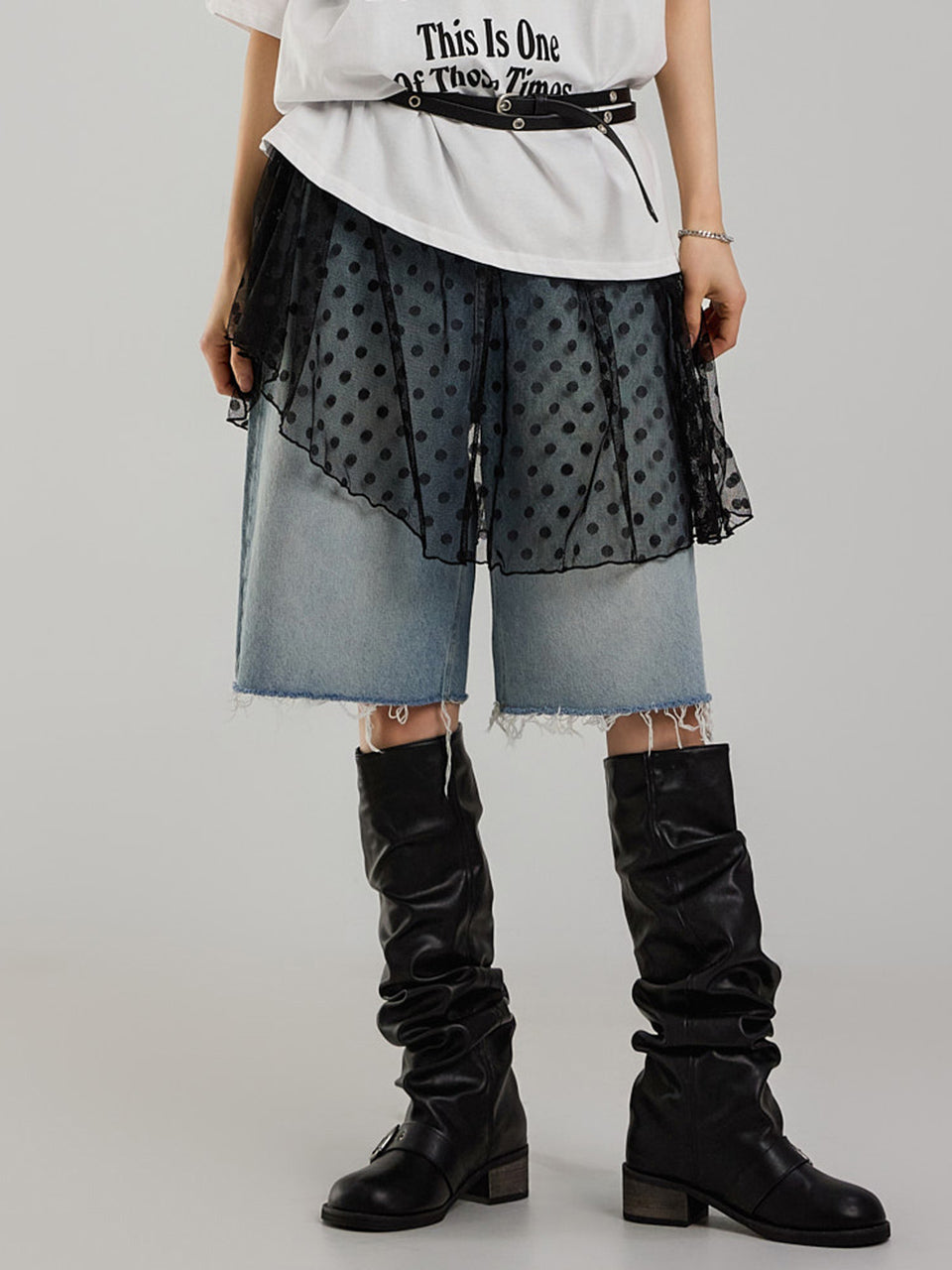 PJ565 バミューダジーンズ