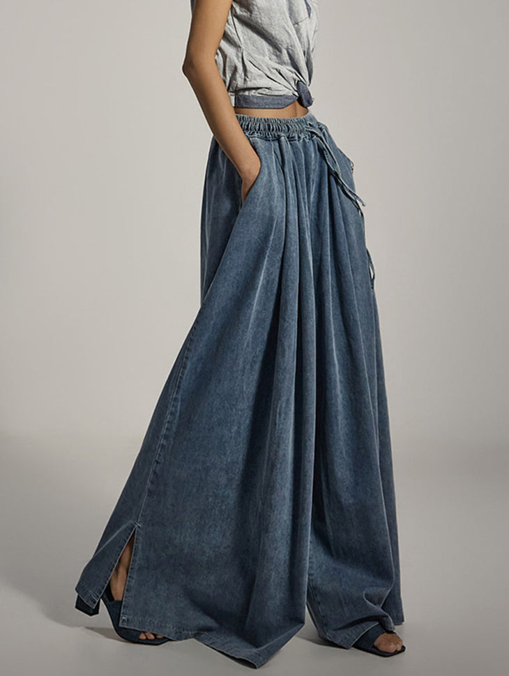 PJ576 宽喇叭牛仔裤