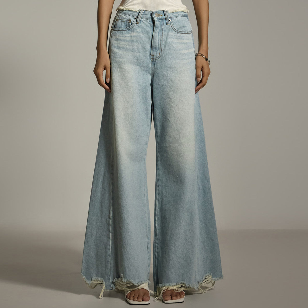 PJ580 ワイドジーンズ