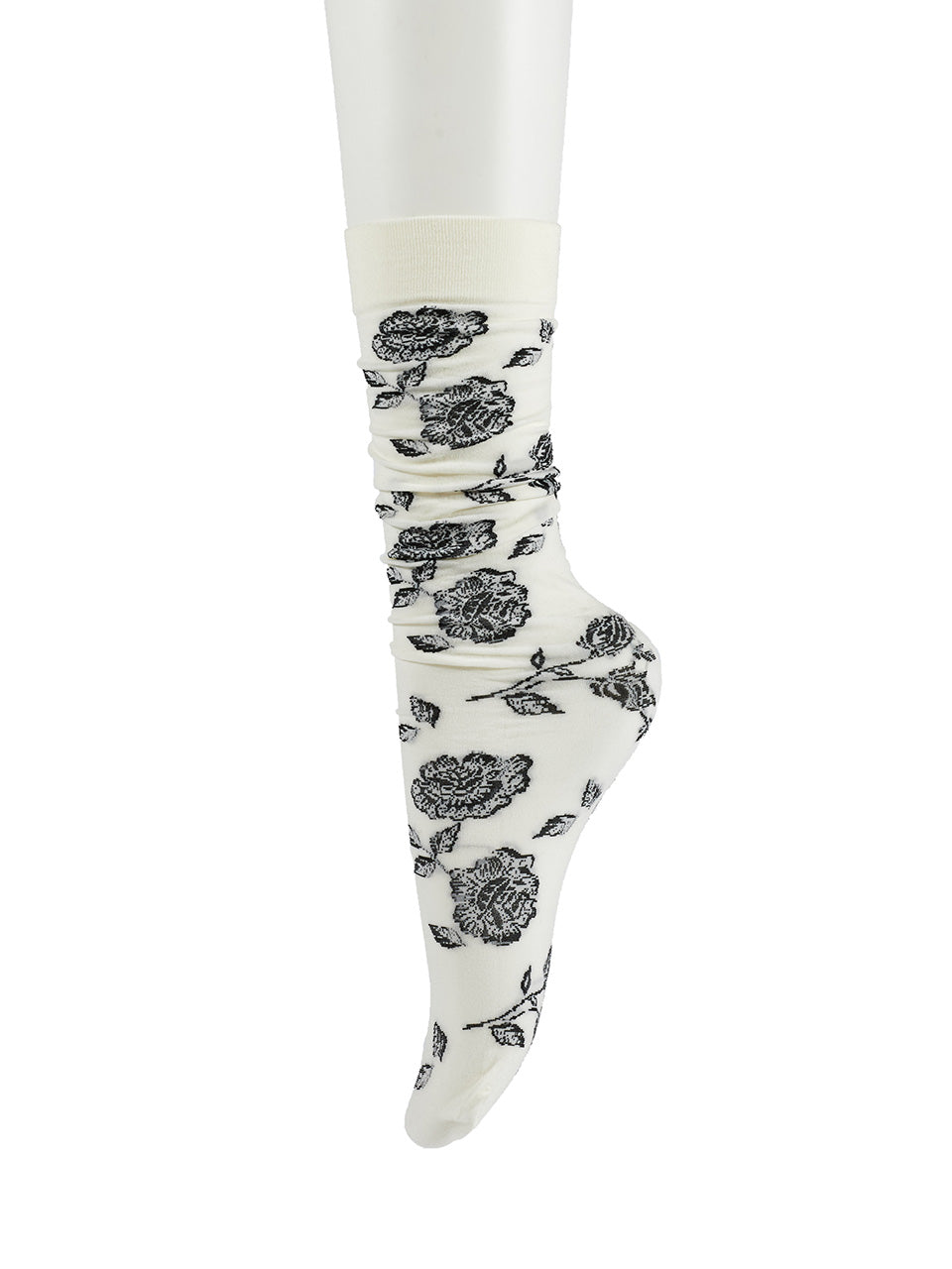 RE-336 Flower Pattern Knee Socks