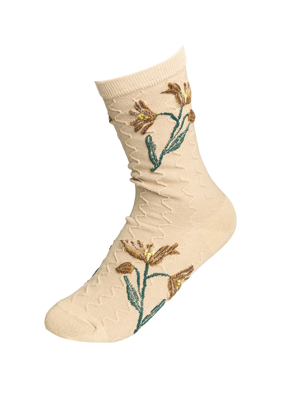 RE-341 Flower Embroidered Socks