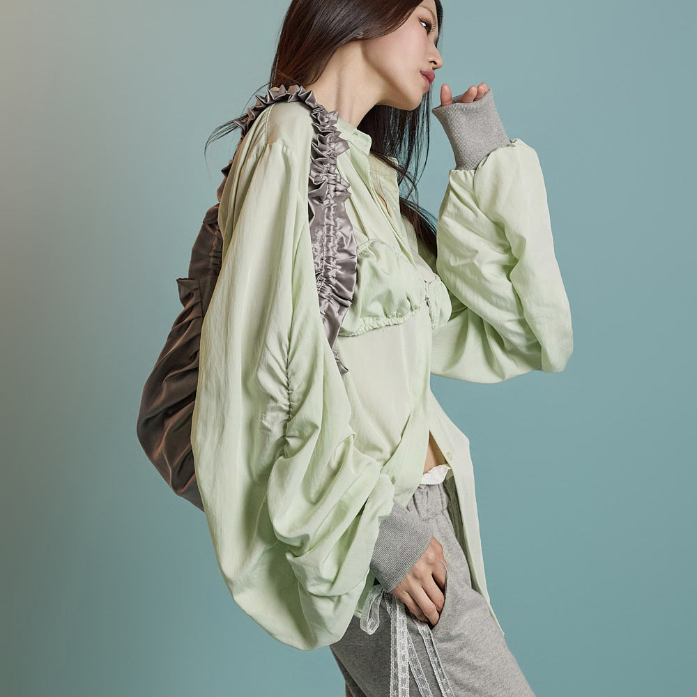 S753 宽松紧身衬衫