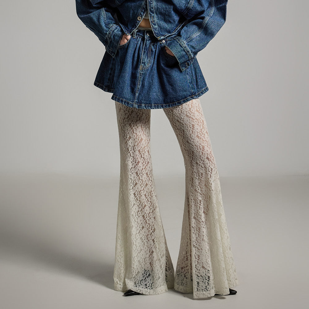 SK2944 牛仔层叠裙