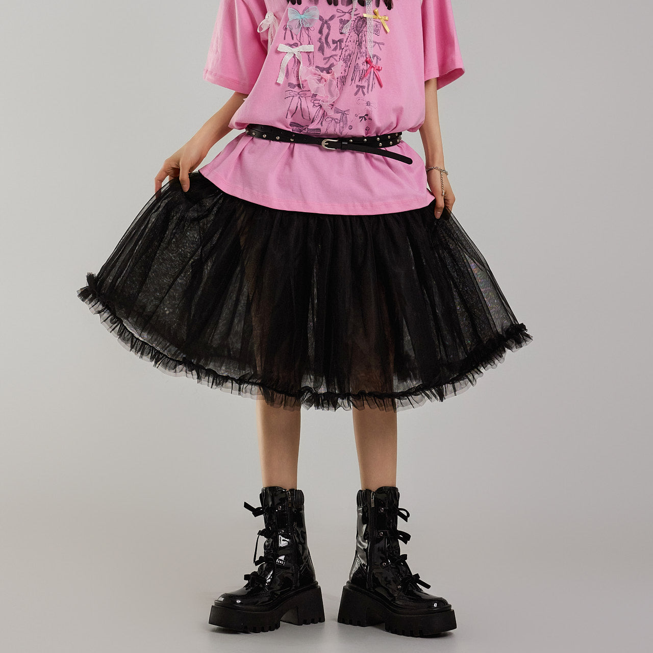 SK2946 Frill Tulle Skirt