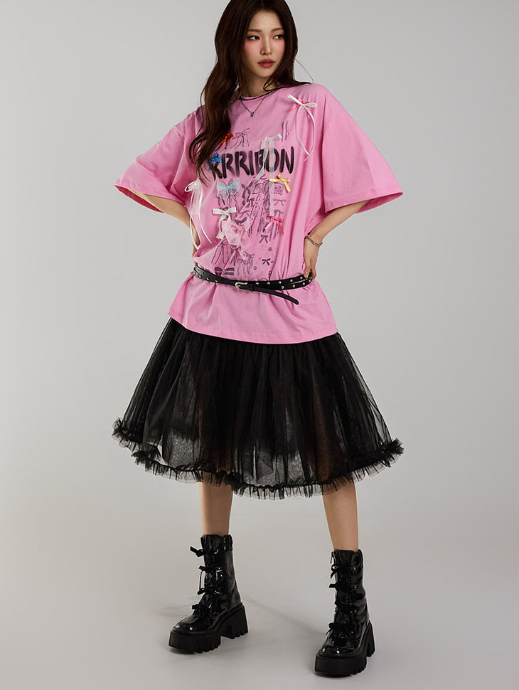 SK2946 Frill Tulle Skirt