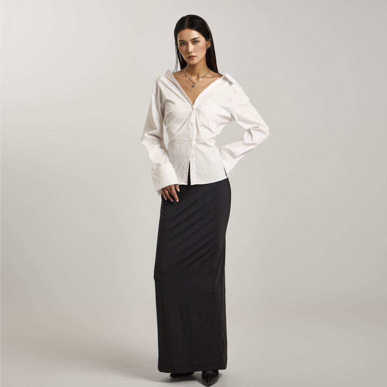 SK2957 Back Slit Skirt