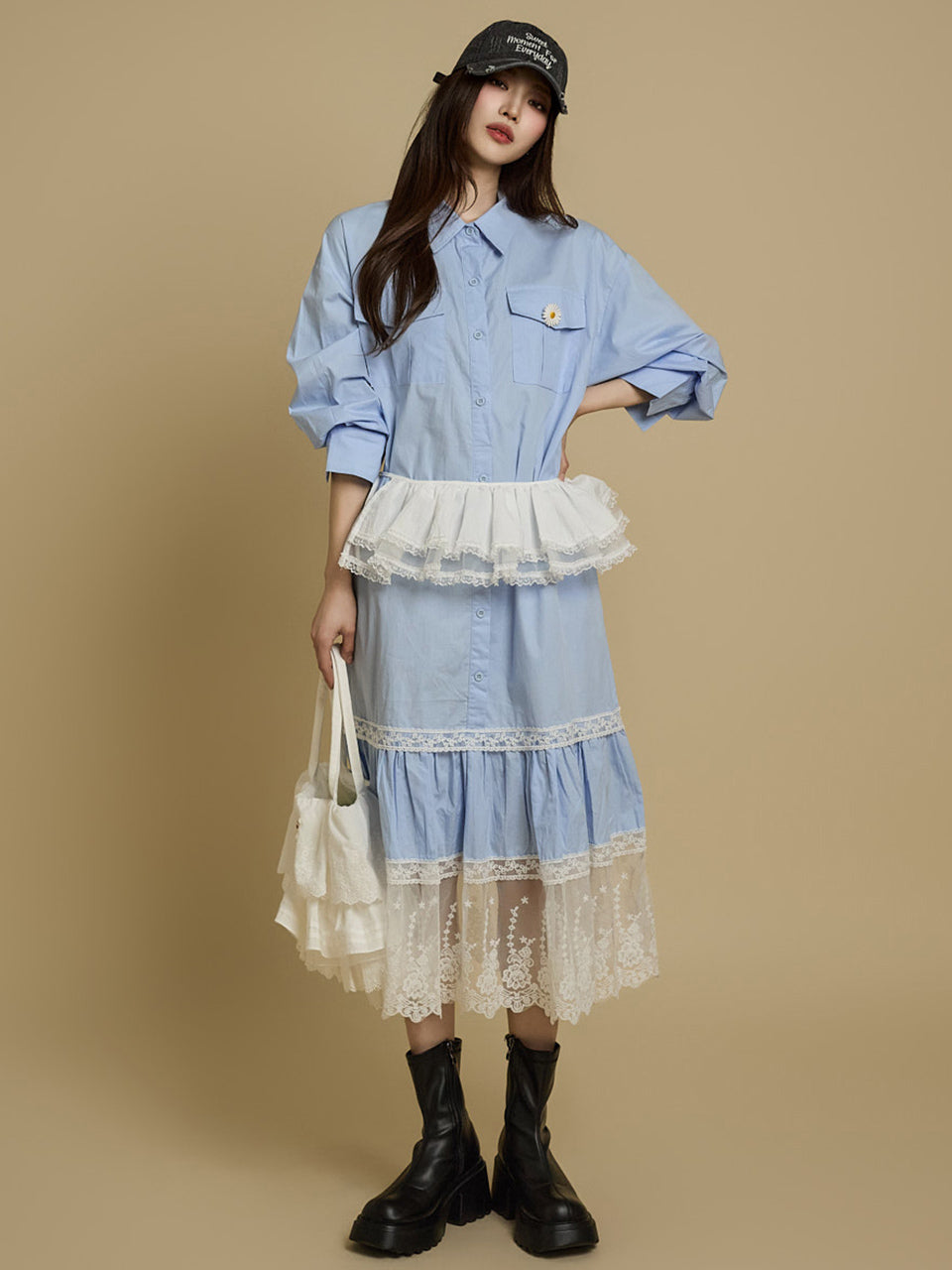 SK2963 Lace Layered Skirt