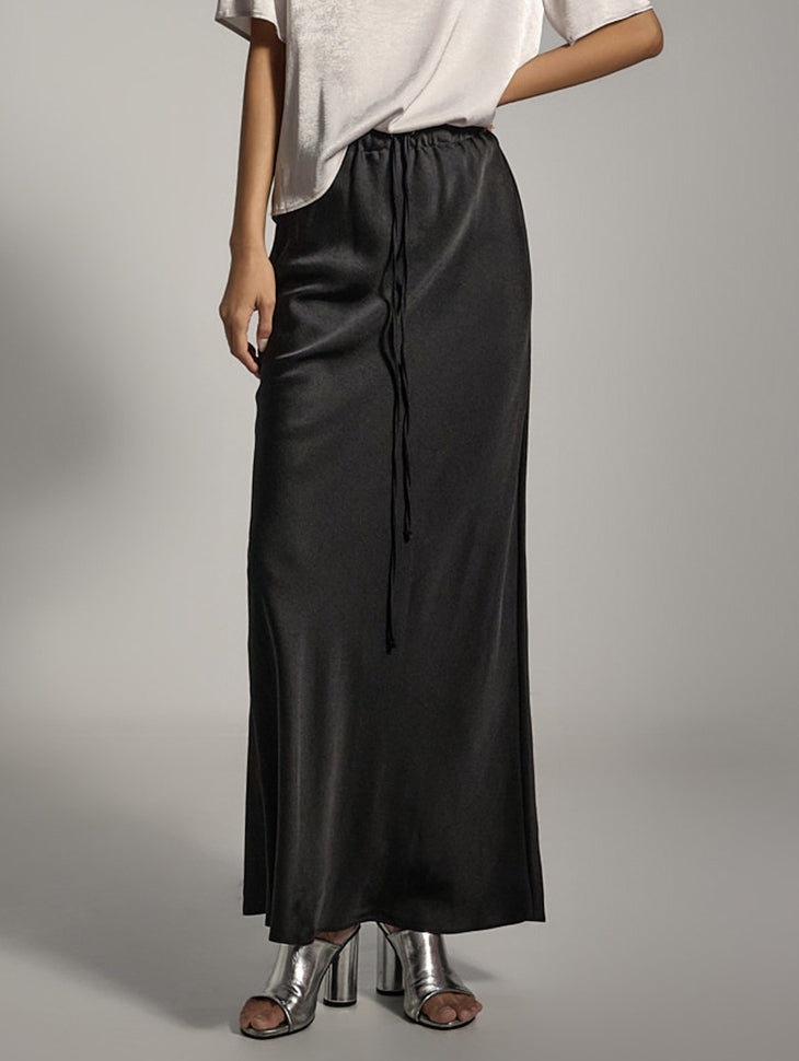 SK2991 サテンローウエストスカート