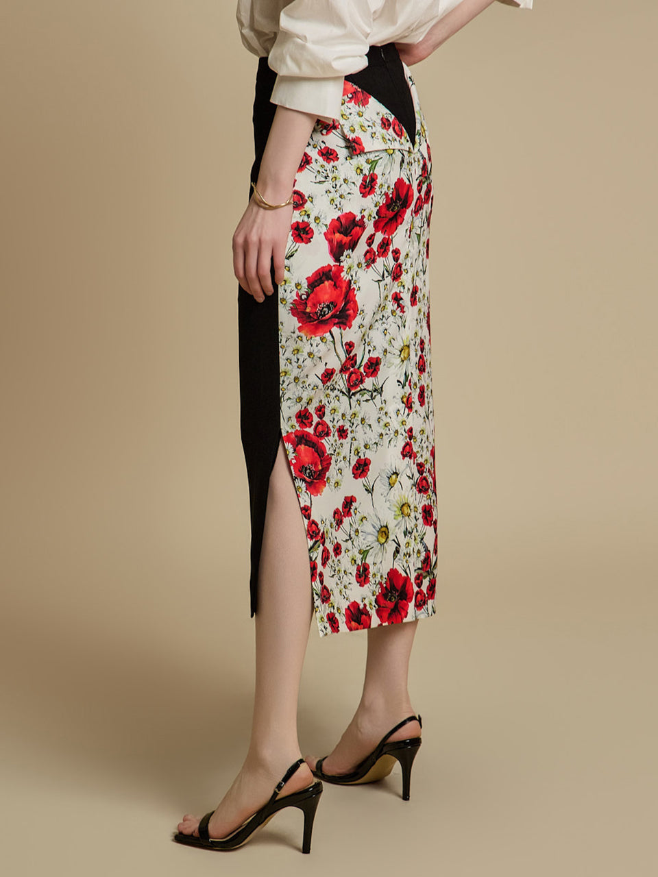 SK2996 花柄スカート