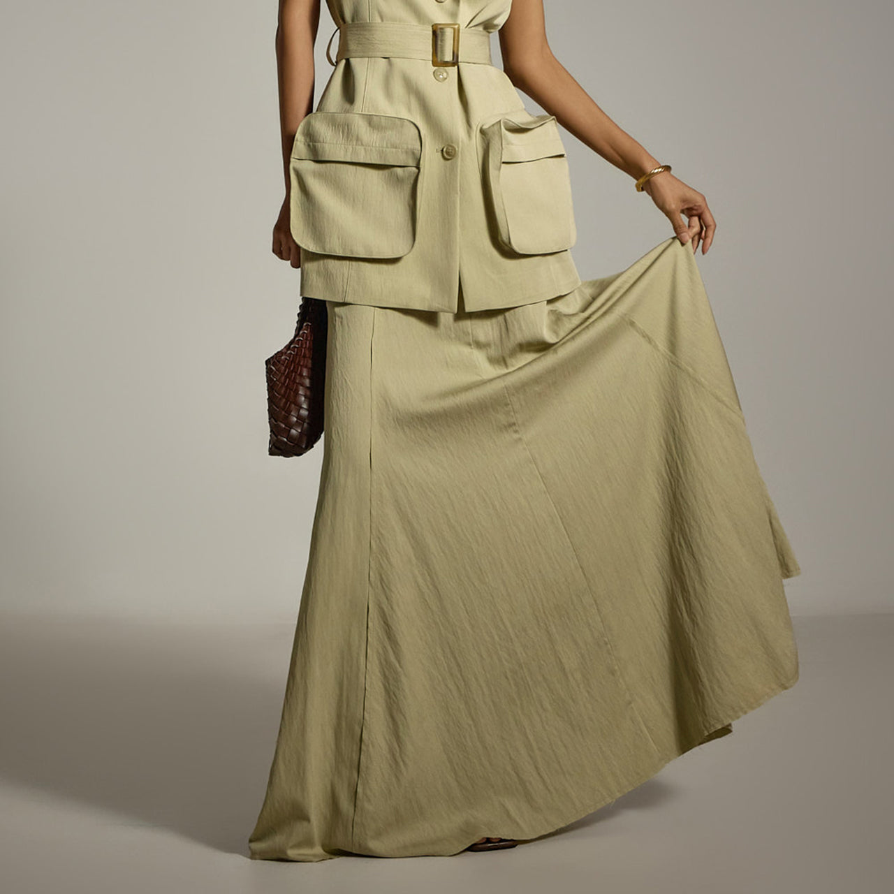 SK3000 Maxi Flared Skirt