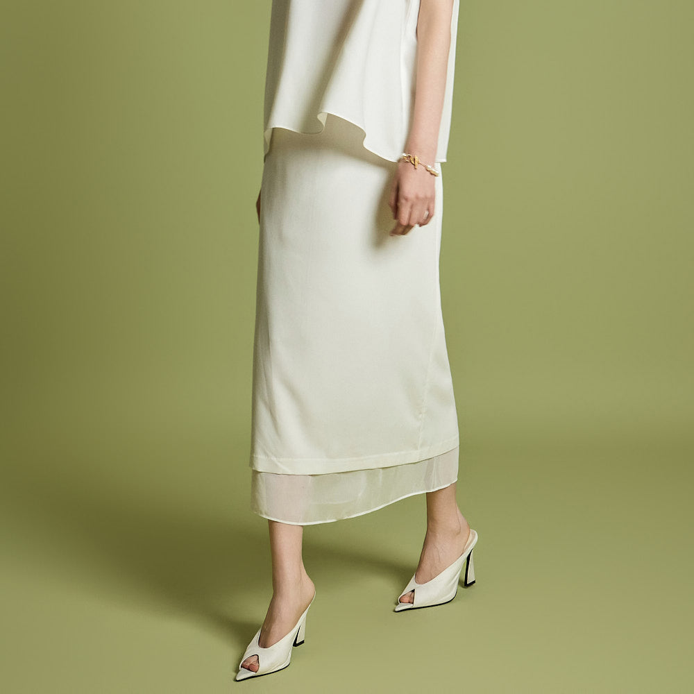 SK3015 シアーレイヤードスカート