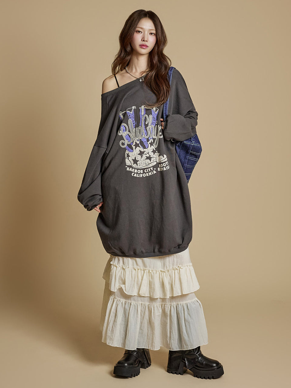 SK3019 Frill Tiered Skirt