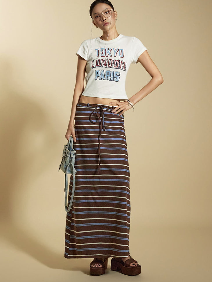 SK3027 Striped Skirt