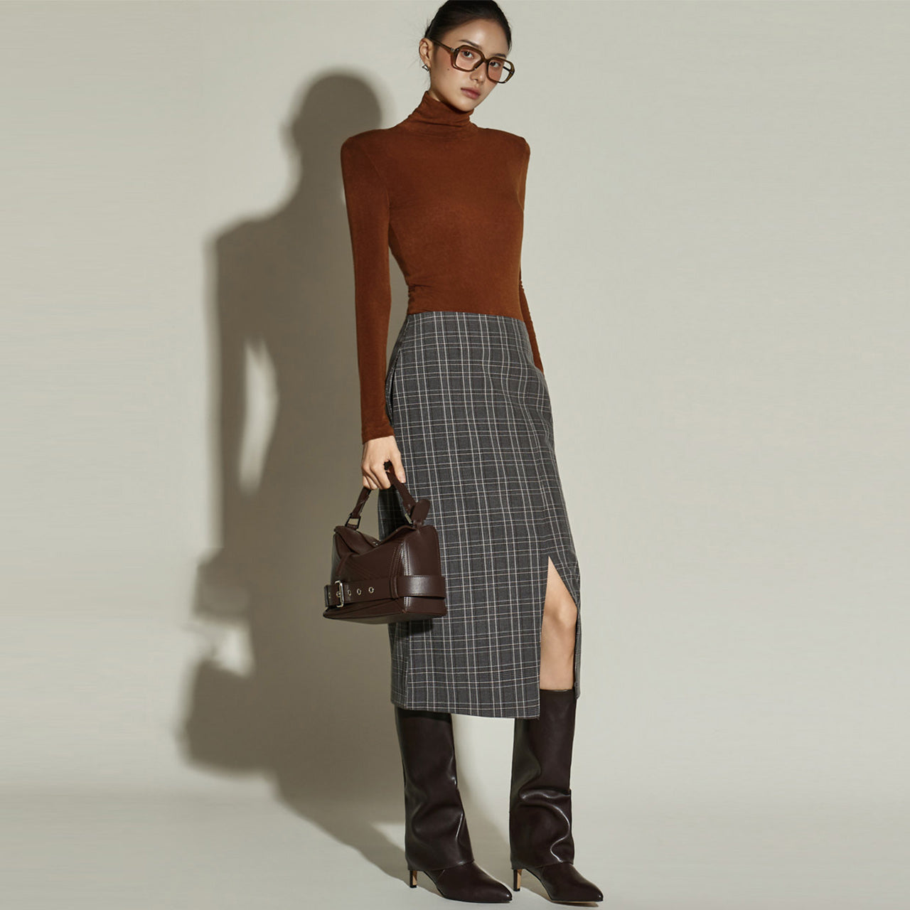 SK3069 Checked Skirt